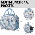 thumbnail image 6 of Lunch Bag Lunch Box for Women Reusable Insulated Lunch Bags,Water-Resistant Starfish Ocean Vintage Conch (2) Cooler Lunch Tote Bag, Large Capacity for Work Travel Picnic, 6 of 6