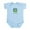 Sky Blue, variant on CafePress - Proud Leaper Infant Bodysuit - Baby Light Bodysuit, Size Newborn - 24 Months