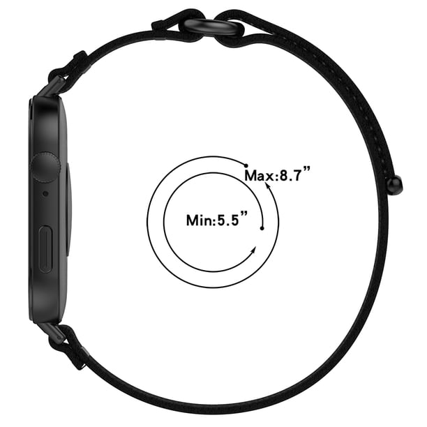 Pulsera Reloj Ajustable Con Correa Tejida Nailon para Huawei Watch Fit 3 (gris)