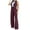 Wine z2, variant on jobturf Womens 2 Piece Outfits 2024 Classic Button Down Sleeveless Blazer Vest Wide Leg Pant Sets Casual Matching Set Business Suits