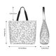 thumbnail image 5 of Disketp Black White Music Bolsa Tote Estampada para Mujer, Bolso de Hombro y de Mano para Compras y Viajes, 5 of 8