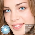 thumbnail image 3 of Lentillas de colores para Cosplay, lentes de contacto para Halloween, azul, uso anual, 14mm, OVOLOOK-2pcs/par, 3 of 4