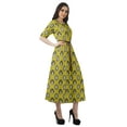 thumbnail image 3 of Moomaya Printed Short Sleeve Dress Pleated Women Plus Size Casual Work Dress, 3 of 6