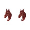 thumbnail image 1 of Toystoory Animal Wall Hanger Hanging Hook Decor Supply Ornament Resin Decorative Clothes Craft for Bedroom Office Corridor Oro rosa Cabeza de caballo 2Conjunto, 1 of 6