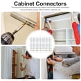 thumbnail image 4 of SWETRACE 1Jgo Conector Para Gabinetes Y Muebles Cam Lock Con Tuerca Preinsertada Plata, 4 of 5