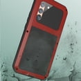 thumbnail image 3 of Mantto Samsung S21 Ultra Cover Metal Bumper Silicone Case Galaxy S21 Ultra Case Built-in Screen Protector Gorilla Glass Hybrid Military Shockproof Heavy Duty Rugged For Samsung Galaxy S21 Ultra, Red, 3 of 16