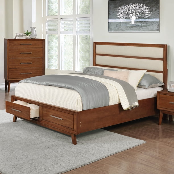 Banning Mid-Century Modern Mango Eastern King Bed ...