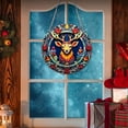 thumbnail image 4 of HOARBOEG New Christmas Acrylic Pendant Ceramic Style Door And Window Pendant, 4 of 7