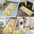 thumbnail image 6 of Farmhouse Sunflowers Area Rugs Collection 2'x6', Spring Country Watercolor Cow Floral Non Slip Indoor Rectangle Throw Runner Rug Floor Mat Carpet for Living Room Dining Table Bedroom Nursery, 6 of 9