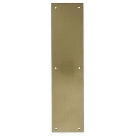 Ives Commercial 82004315 3-1/2" x 15" Push Plate Satin Brass Finish