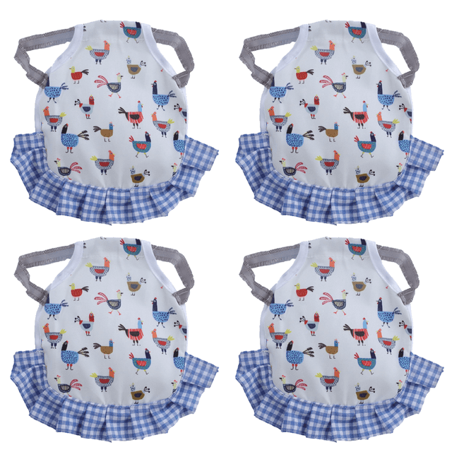 4 Piezas Silla de Pollo Correas para Chaqueta de Pollo Delantal para Gallina Delantal para Pollo