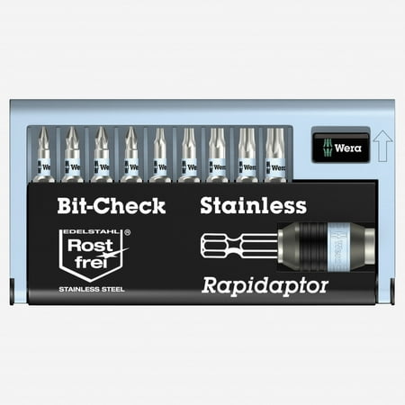 

Wera 071110 Stainless Steel Bit-Check Set