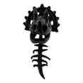 thumbnail image 2 of Plush Dinosaur Skeleton Costume Set - Spinosaurus Skull Headpiece with Spine Back Piece, Fun Family Matching Dino Dress-Up Outfit for Cosplay, Halloween & Birthday Party, Black, 35in, 2 of 8
