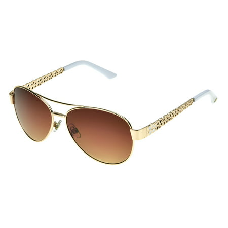 Foster Grant Women's Gold Aviator Sunglasses G02