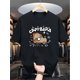 thumbnail image 1 of Men's Casual Capybara Print T-Shirt - Black, Soft Cotton Blend, Round Neck, Short Sleeve, Summer Graphic Tee with Fun Capybara Design, Casual Sporty Tee, Comfy Tee, 1 of 6