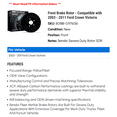 thumbnail image 2 of Front Brake Rotor - Compatible with 2003 - 2011 Ford Crown Victoria 2004 2005 2006 2007 2008 2009 2010, 2 of 2