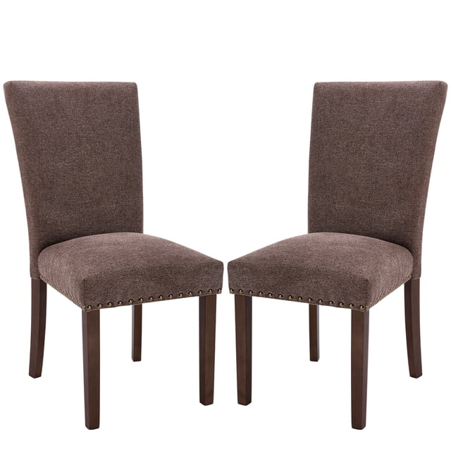 MALOL Fabric Upholstered Dining Side Chair with High Back(Set Of 2)