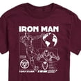 thumbnail image 3 of Marvel Iron Man - Schematic - Men's Short Sleeve Graphic T-Shirt, 3 of 5