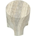 thumbnail image 5 of Meridian Furniture Olira Travertine Concrete Indoor / Outdoor End Table, 5 of 10