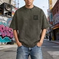 thumbnail image 6 of CONZONE Mens Vintage T-Shirts Short Sleeve Distressed T Shirts for Men Crew Neck Letter Graphic Y2K Streetwear Tee Tops, 6 of 8