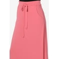 thumbnail image 5 of TheMogan Women's S~3X Drawstring Waist Pocket Drapey Jersey A-Line Long Maxi Skirt, 5 of 7