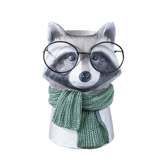 SUYOLL Unique Animal Resin Flower Vases Sturdy Weatherproof Decorative Planters For Home Garden Tabletop Shelf Display Rustic Farmhouse Ornament