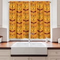 thumbnail image 2 of Ambesonne Butterfly Kitchen Curtains, Amber Color Palette Wings, 55"x24", Orange Maroon Dark Blue, 2 of 3