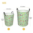 thumbnail image 3 of Fuzoiu Spring Gnomes Print Circular Hamper,Laundry Basket with Handle,Collapsible Laundry,Dirty Clothes Storage Basket,for Bedroom Bathroom Dorm Living Room-Small, 3 of 6