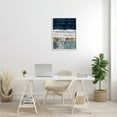 thumbnail image 2 of Stupell Industries Abstract Rustic Collage of Blue Shapes and Lines Abstract Painting White Framed Art Print Wall Art, 24 x 30, 2 of 8