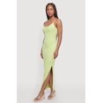 thumbnail image 2 of Women's Ribbed Knit Maxi Cami Dress with Side Slit, 2 of 3