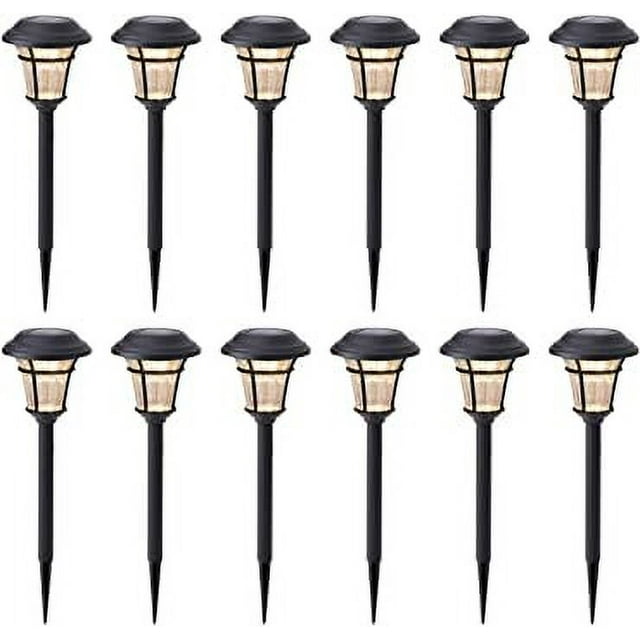 MAGGIFT Luces Solares para Caminos Luces Solares para Exteriores para Jardín, Patio y Entrada de Vehículos, Paquete de 12
