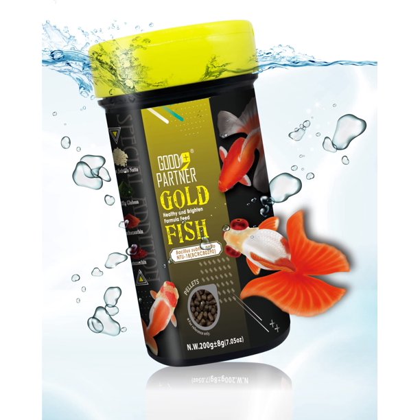 GOOD PARTNER Purify Series for Goldfish Food, Sinking Gold Fish Pellets, All Natural Ingredients