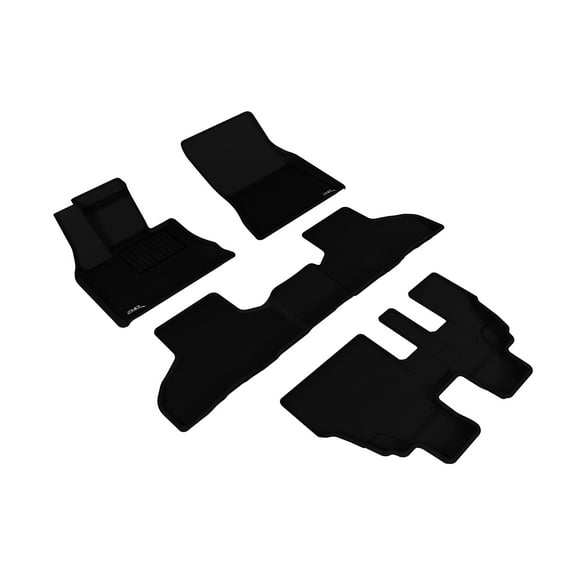 3D MAXpider Custom Fit All-Weather Floor Mat for 2014-2018 BMW X5 (F15) Black Kagu Series