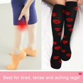 thumbnail image 5 of 3 Pairs Copper Compression Socks for Women & Men Circulation 15-20 mmhg - Better Blood Flow, Swelling, Best Support for Medical, Running, Nursing, 5 of 8