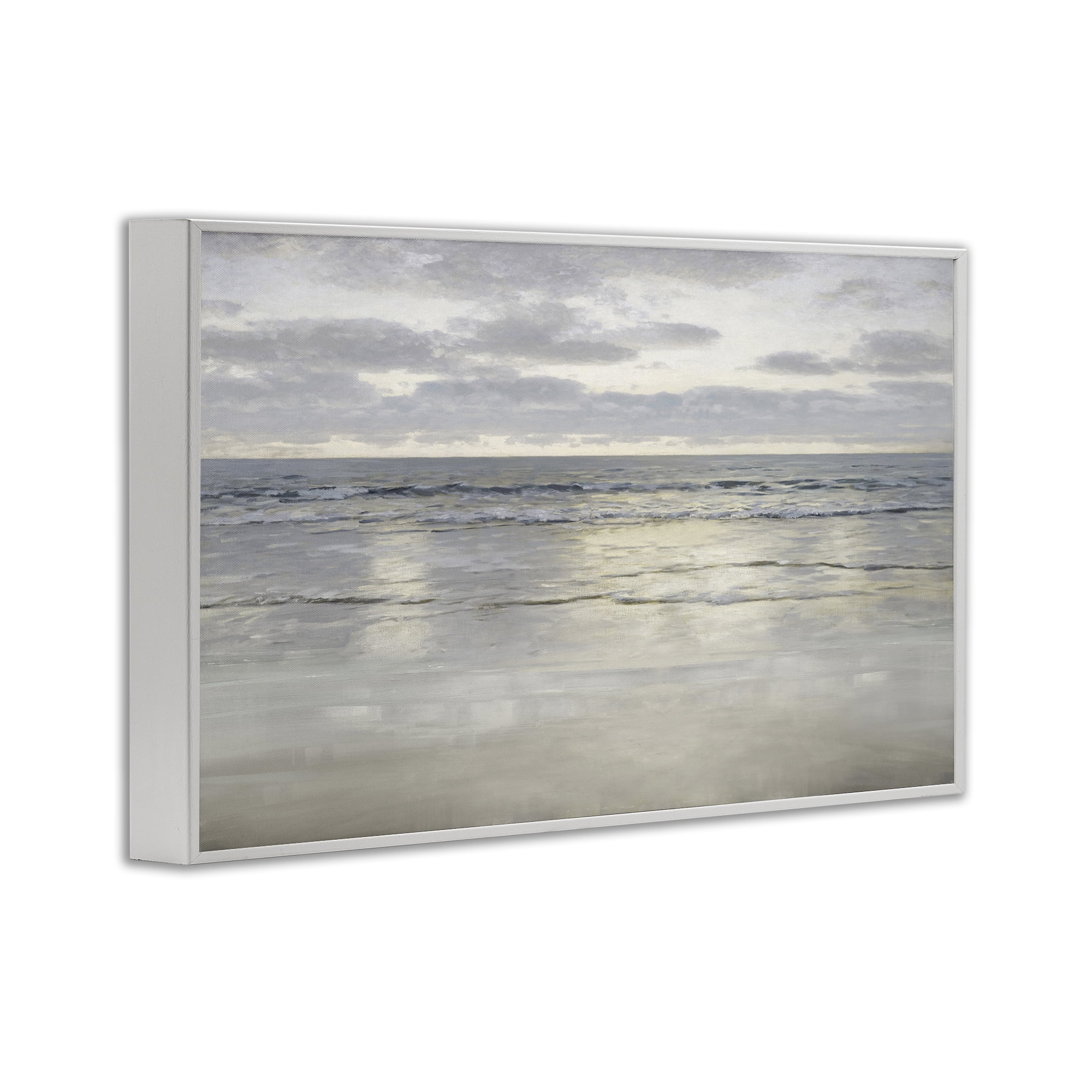 Stupell Industries Sunlight On The Sea White Framed Giclee Art, design by Christy McKee