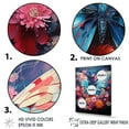 thumbnail image 3 of Designart "Butterfly Wild Color Flit" Animals Butterfly Floater Framed Canvas Prints, 3 of 5