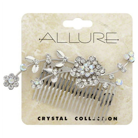 Allure Fancy Rhinestone Side Comb - Bow