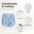 thumbnail image 6 of Picia Corgi Dog Pattern Women's 2 in 1 Athletic Running Shorts High Waisted Workout Casual Gym Sweat Shorts with Comfy Liner Zipper Pockets-Medium, 6 of 9