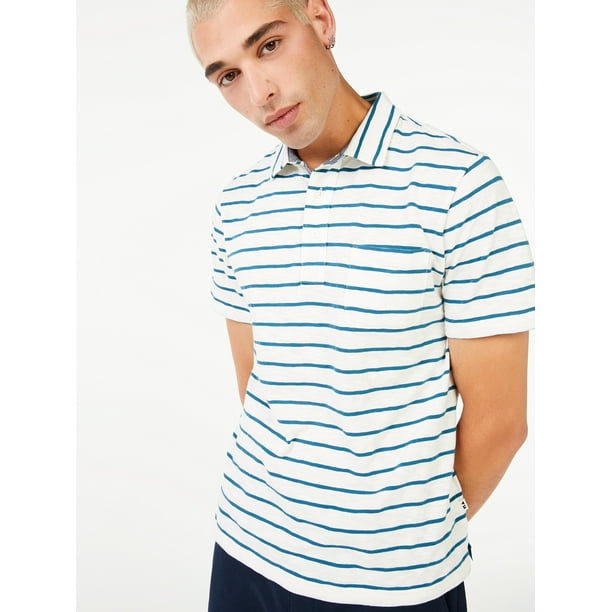 Free Assembly Men's Short Sleeve Pocket Polo Shirt