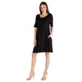 thumbnail image 6 of Soft Flare T Shirt Dress with Pocket Detail, 6 of 7