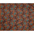thumbnail image 4 of oneOone Polyester Lycra Fabric Leaves & Floral Block Printed Fabric 1 Yard 56 Inch Wide, 4 of 4