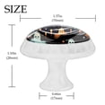 thumbnail image 4 of 4 Pcs Round White Knobs for Kitchen Cabinet Cupboard Dresser Bookcase Halloween Ghost Drawer Pulls Handles Home Decor, 4 of 8