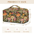 thumbnail image 4 of FORMRS Makeup Bag Travel Cosmetic Organizer for Women Fold Flat Zipper Pouch with Handle, Colorful Mushroom, 4 of 8