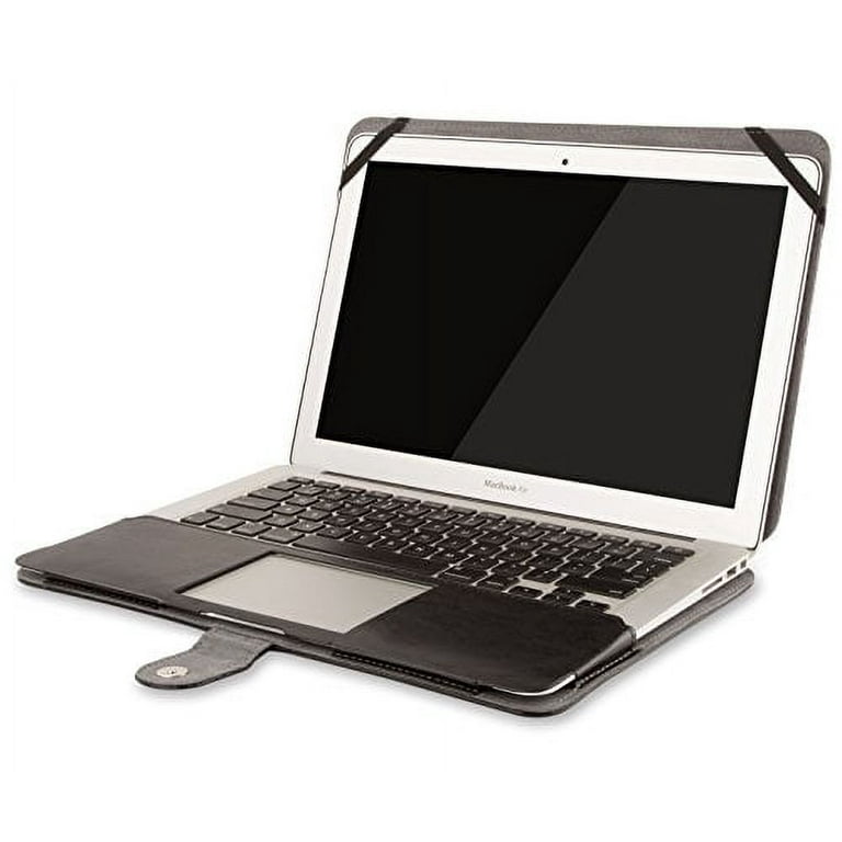 Mosiso MacBook Air 13 Sleeve, PU Leather Book Cover Clip On