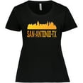 thumbnail image 3 of Inktastic San Antonio Skyline Texas Women's Plus Size T-Shirt, 3 of 5