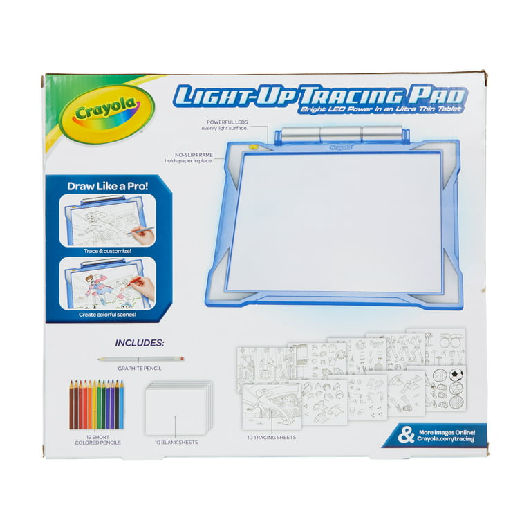 Crayola Light Up Tracing Pad - Blue, Tracing Light Box for Kids, Drawing  Pad, Holiday Toys, Gifts for Boys and Girls, Ages 6+