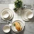 thumbnail image 3 of Better Homes & Gardens Zuri Matte 12-Piece Dinnerware Set, Cream, 3 of 7