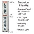 thumbnail image 3 of My Word! Welcome to the Lakehouse Porch Board Welcome Sign & Porch Leaner for Front Porch Deck Patio or Wall - Indoor Outdoor Farmhouse Rustic Vertical Home Decor 8"x46.5", 3 of 5