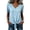 #0399-Light Blue, variant on Women's Tops Round Neck Short Sleeve Striped Tops Urban Street Wear Relaxed Cutting Comfortable Blouses Gift