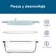thumbnail image 4 of Refractario Rectangular Rosa de Cristal 1000 ml Aquila KN05, 4 of 8